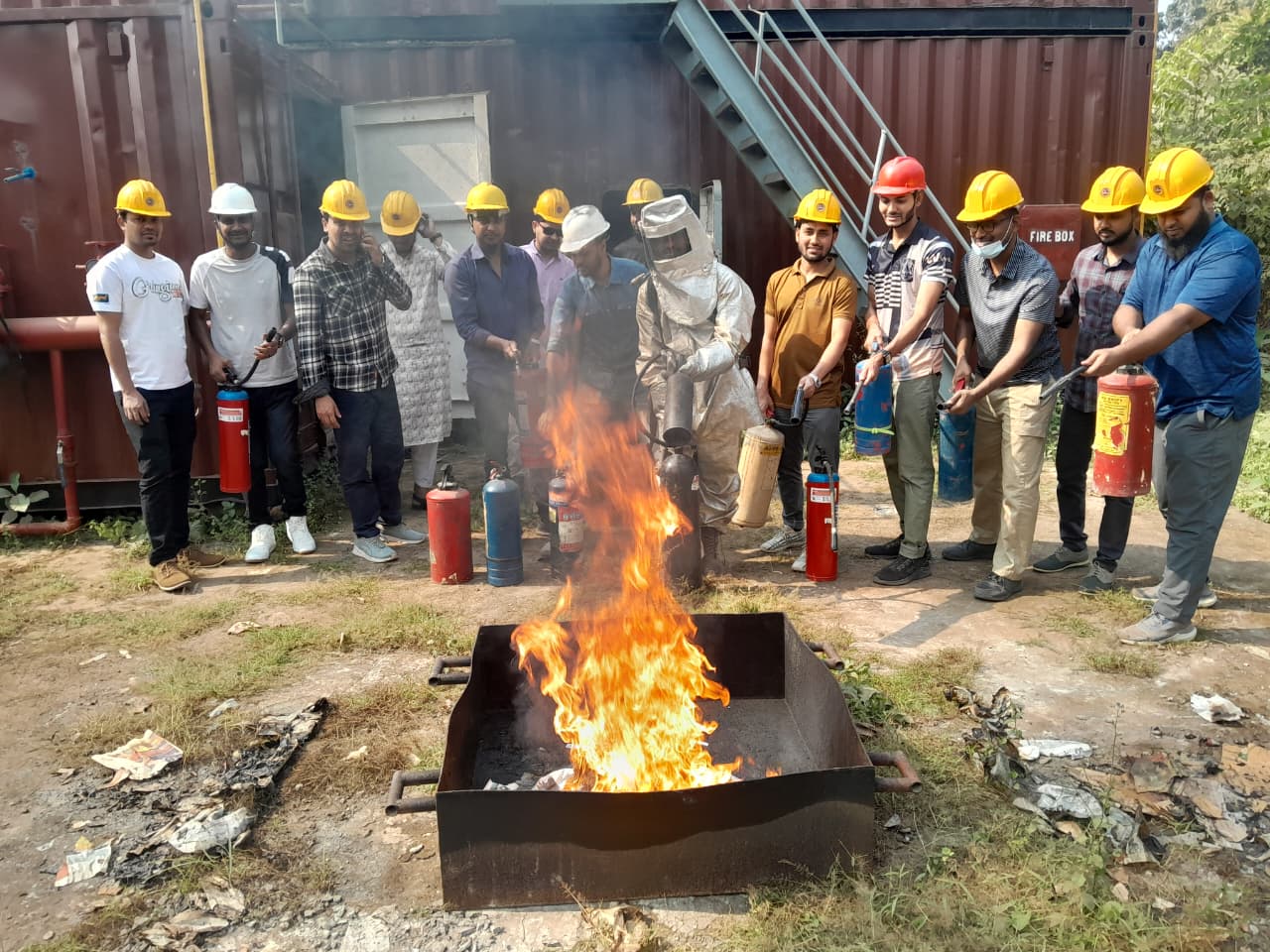 Western Maritime Academy Post Sea fire training.